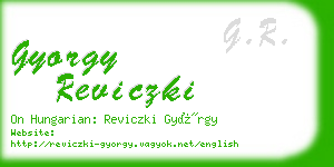 gyorgy reviczki business card